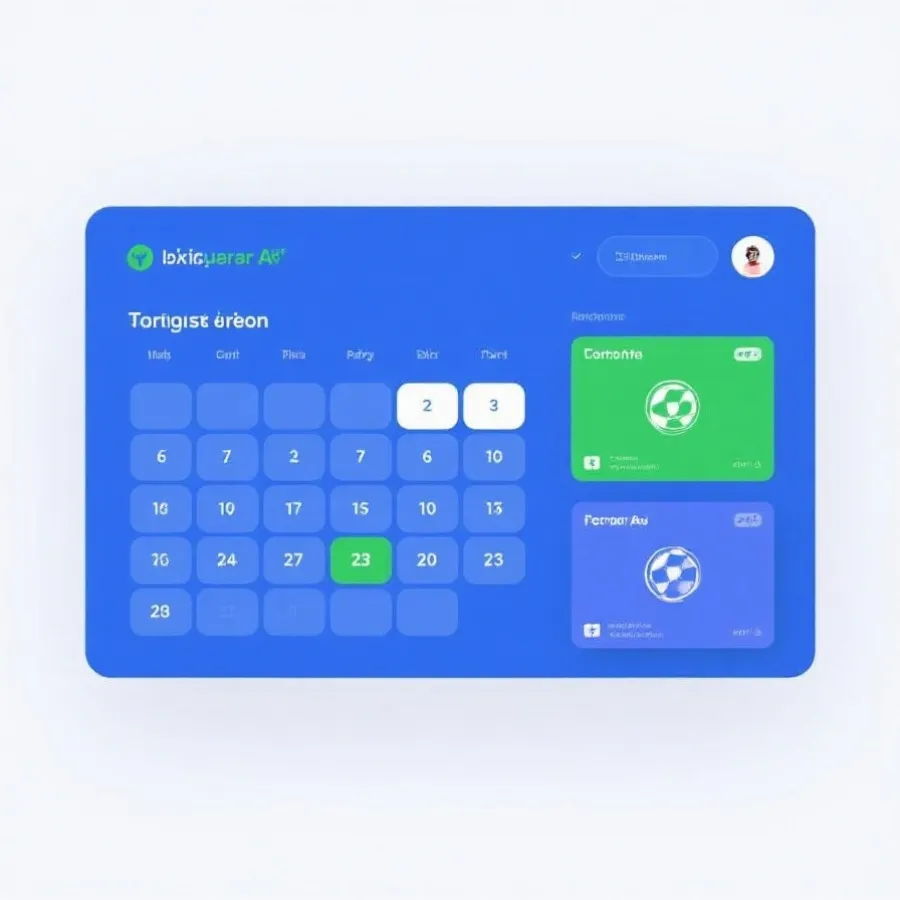 赛程筛选与场次卡片示意图